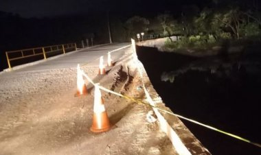 ESTRAGO - Ponte de R$ 721 mil durou  seis meses sem problemas