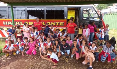 FUNDAÇÃO ArcelorMittal - Alunos da escola  “Dona Maria Augusta” participam do HackLab