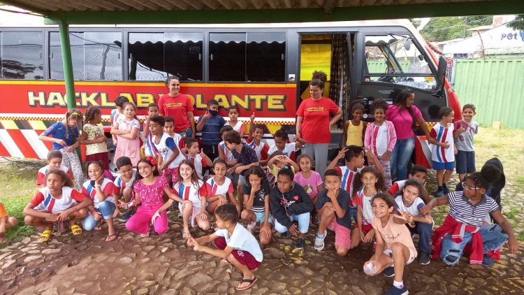 FUNDAÇÃO ArcelorMittal - Alunos da escola  “Dona Maria Augusta” participam do HackLab