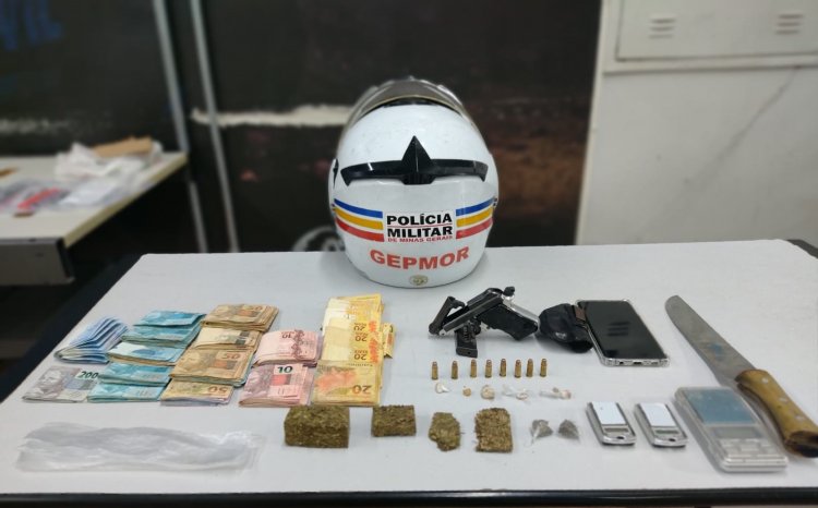 TRÁFICO - Casal é preso por tráfico de drogas e posse  ilegal de arma de fogo