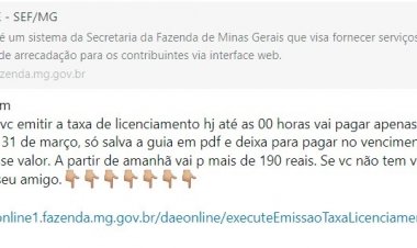 GOLPES - Fazenda alerta contribuintes  sobre golpes no IPVA e TRLAV