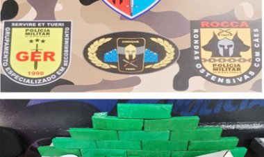 TRÁFICO I - Policiais Militares apreendem 35 quilos de maconha