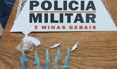 TRÁFICO - Drogas apreendidas no bairro Santa Edwiges