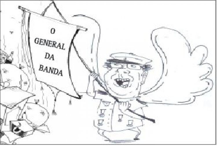 Com o tema “Viva o General”, a Banda Esplendor e Glória desfila em homenagem ao seu fundador, Tadeu Nolasco