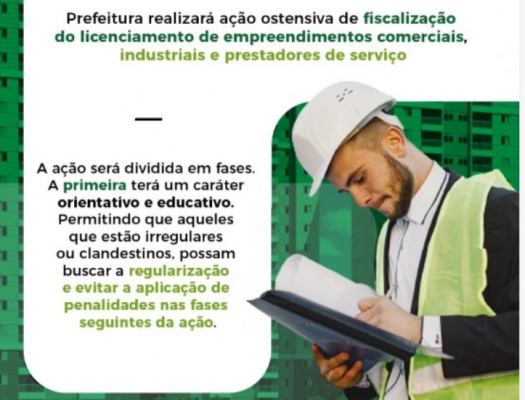 FISCALIZAÇÃO DE ALVARÁS - Prefeitura realiza ação ostensiva em Itaúna