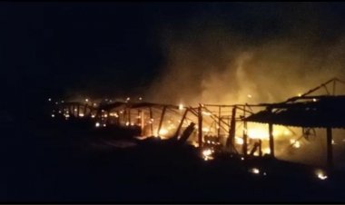 Fogo destrói galpão de granja em Itaúna