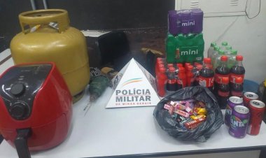 Rouba lanchonete e não consegue carregar produtos