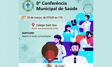 8ª Conferência Municipal de Saúde é no dia 25 de março