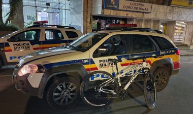 Bicicleta é recuperada  e droga apreendida