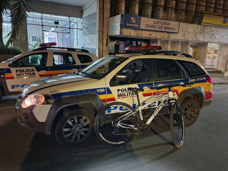 Bicicleta é recuperada  e droga apreendida