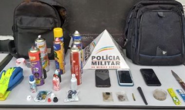 Trio de pichadores é preso no Itaunense