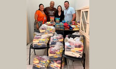 Alimentos foram doados ao  Banco de Alimentos “Elza Lopes”