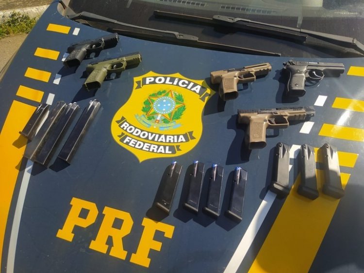 PRF apreende armas em ação na BR 262 em Betim