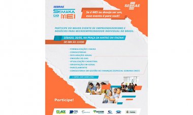 Ação do Sebrae Itaúna, Sicoob Centro-Oeste e CDE para os MEIs neste sábado