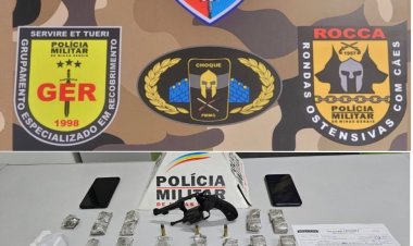 PM prende homem  com drogas e armas