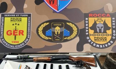 PM apreende arsenal em São José de Pedras