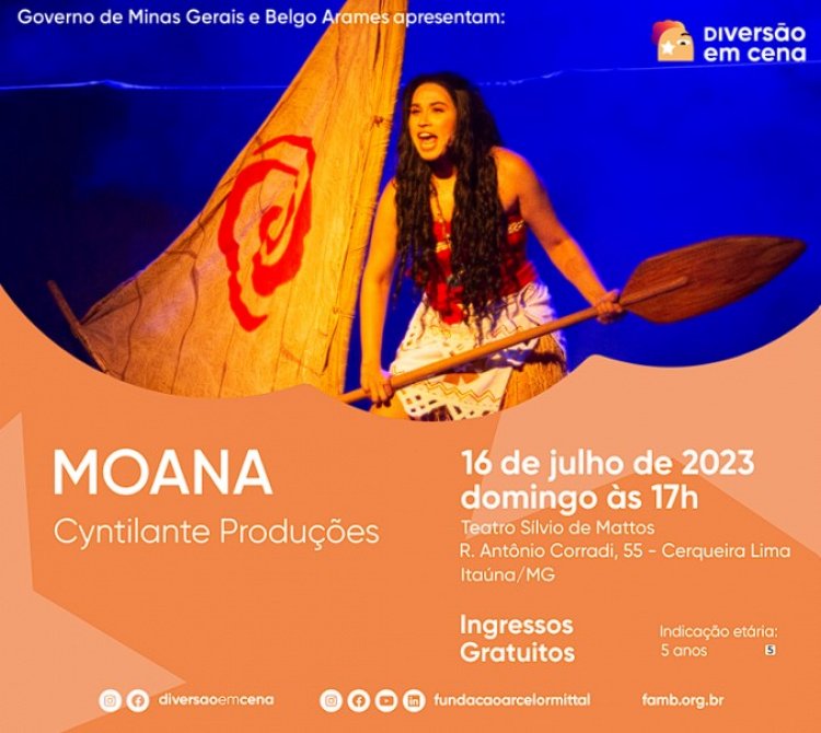 “Moana, o Musical” abre a temporada de férias