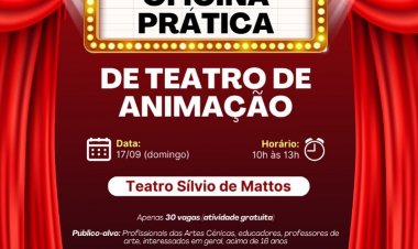 Itaúna terá  oficina de teatro  de animação