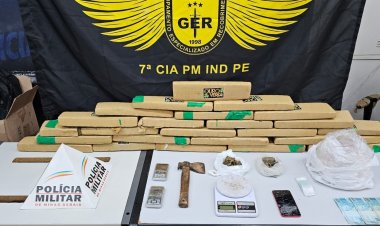 PM faz grande apreensão de maconha em Itaúna