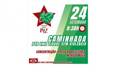 Caminhada pela Paz acontece neste domingo, dia 24