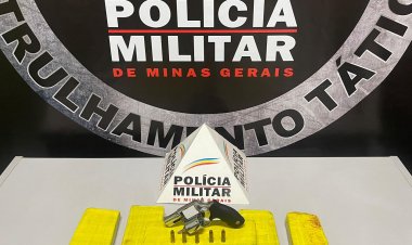 APREENSÃO NO ITAUNENSE - Jovem é preso por tráfico de drogas e posse ilegal de arma de fogo
