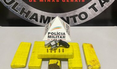 Homem é preso com drogas e arma de fogo