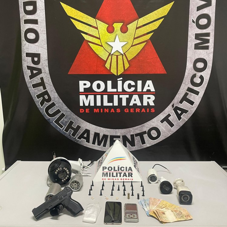 Menor apreendido e homem preso com droga e réplica de arma