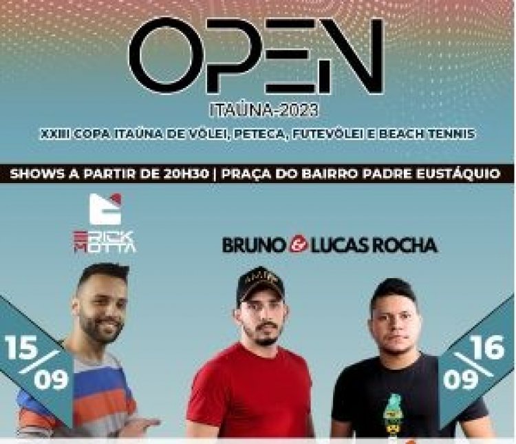 VÔLEI E PETECA - 23ª edição do Open começa hoje