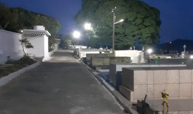 Prefeitura anuncia “iluminação de LED em cemitério”