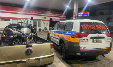Moto furtada foi recuperada pela PM