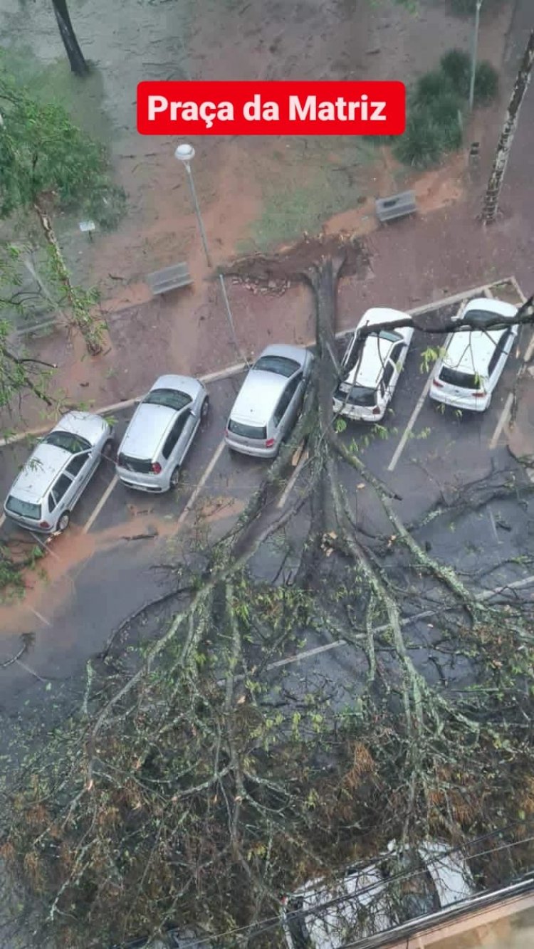 Chuva do caos em Itaúna: 40 minutos de tempestade para a cidade!