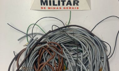 Homem é preso por furto de fiação elétrica