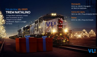 NATAL - Trem com Papai Noel chega em Itaúna nesta quinta