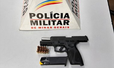 PM prende autor de ameaça e apreende arma de fogo
