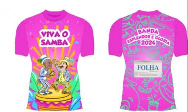 CARNAVAL 2024 - Banda Esplendor e Glória lança camisa neste sábado