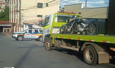 PM faz operação  e remove 15 motos