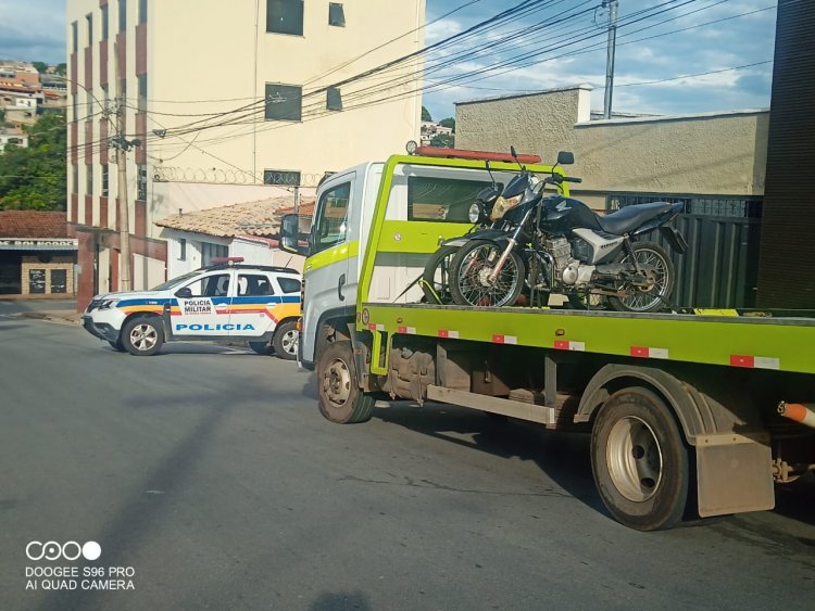 PM faz operação  e remove 15 motos