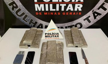TRÁFICO - PM apreende drogas no Centro