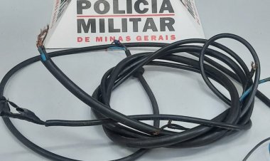 Homem furta torneira e cabo elétrico