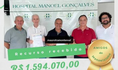 Gustavo Mitre informa mais de R$ 1,5 milhão para o Hospital