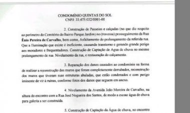 Moradores do Parque Jardim cobram obras da Prefeitura