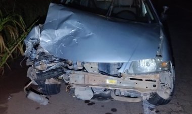 Carro na contramão bate em outro na MG-431