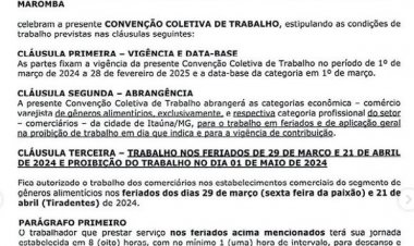 Comércio de alimentos pode abrir na Sexta-Feira da Paixão