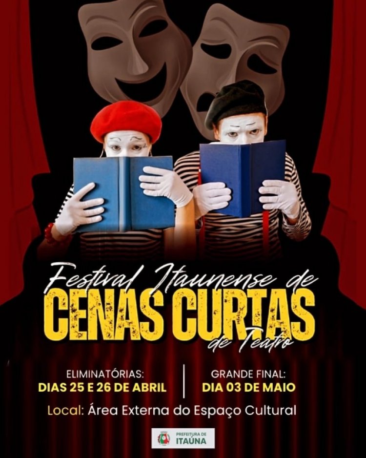 Inscrições para o Festival de Cenas Curtas encerram dia 20