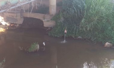 Esgoto continua sendo jogado no Rio São João na área urbana