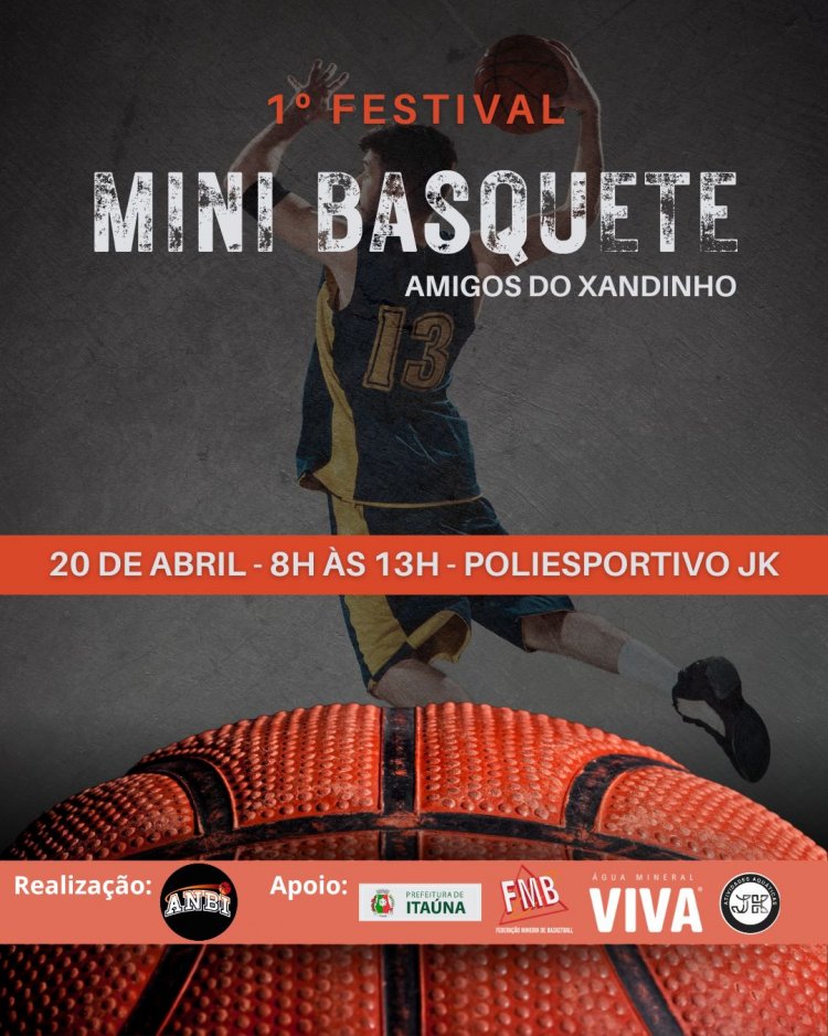 É hoje o 1° Festival de Minibasquete “Amigos do Xandinho”