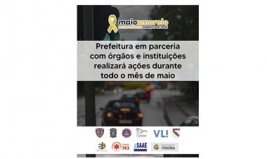 Maio Amarelo terá  conscientização em Itaúna