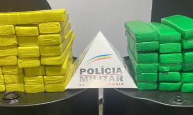 PM apreende 53 barras de maconha na rodovia