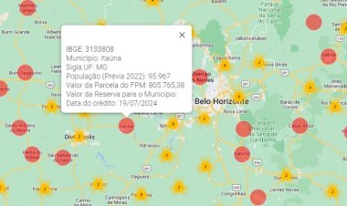 Segunda parcela do FPM destina R$ 800 mil a Itaúna