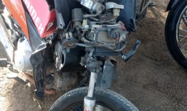 Colisão de motos na  rodovia por má visibilidade